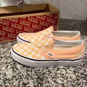Women’s Classic Slip On Checkerboard bleached